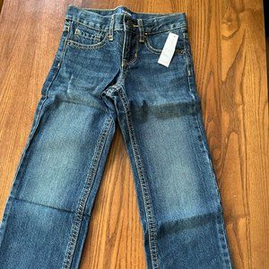 Old Navy Boys' Jeans, Straight Basic in Dark Stone, 5 Regular, NWT